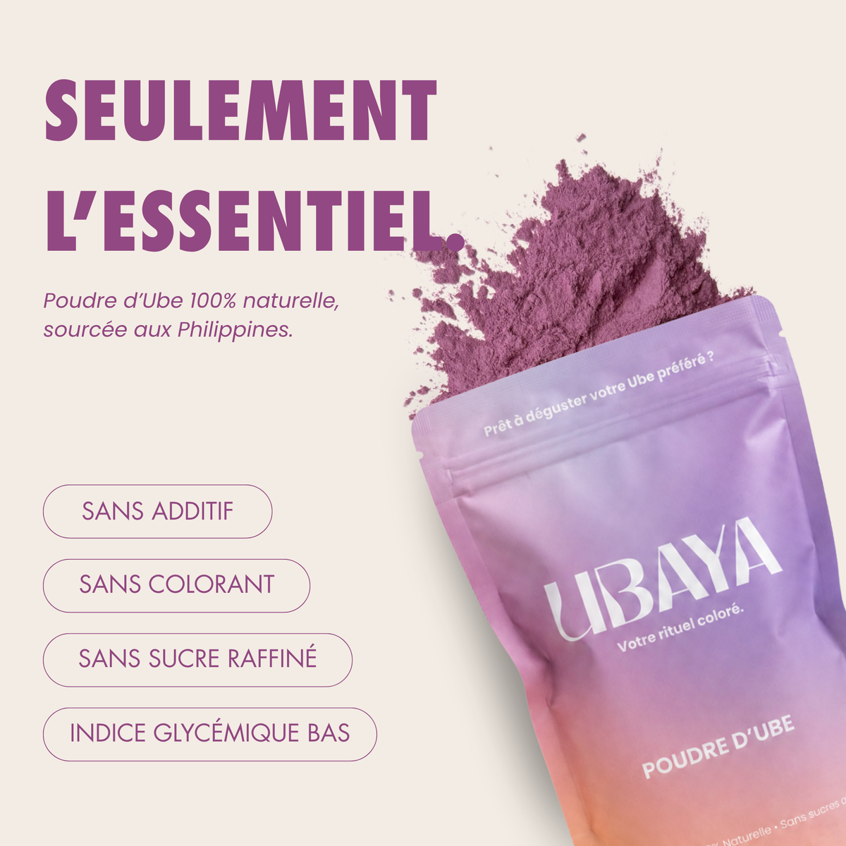 Poudre d’Ube 100% Naturelle