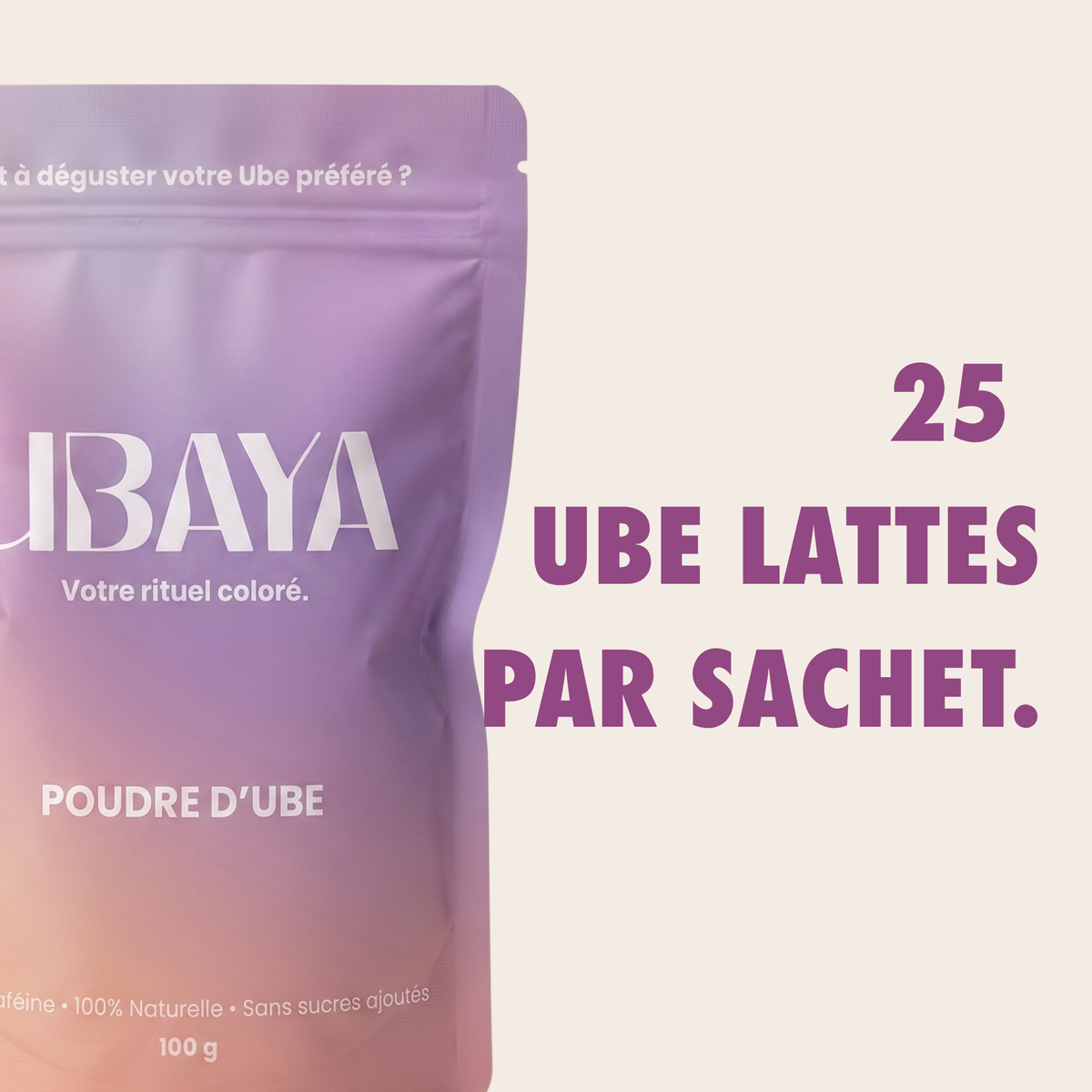 Poudre d’Ube 100% Naturelle