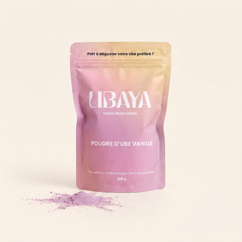 Poudre naturelle d'Ube et vanille de Madagascar
